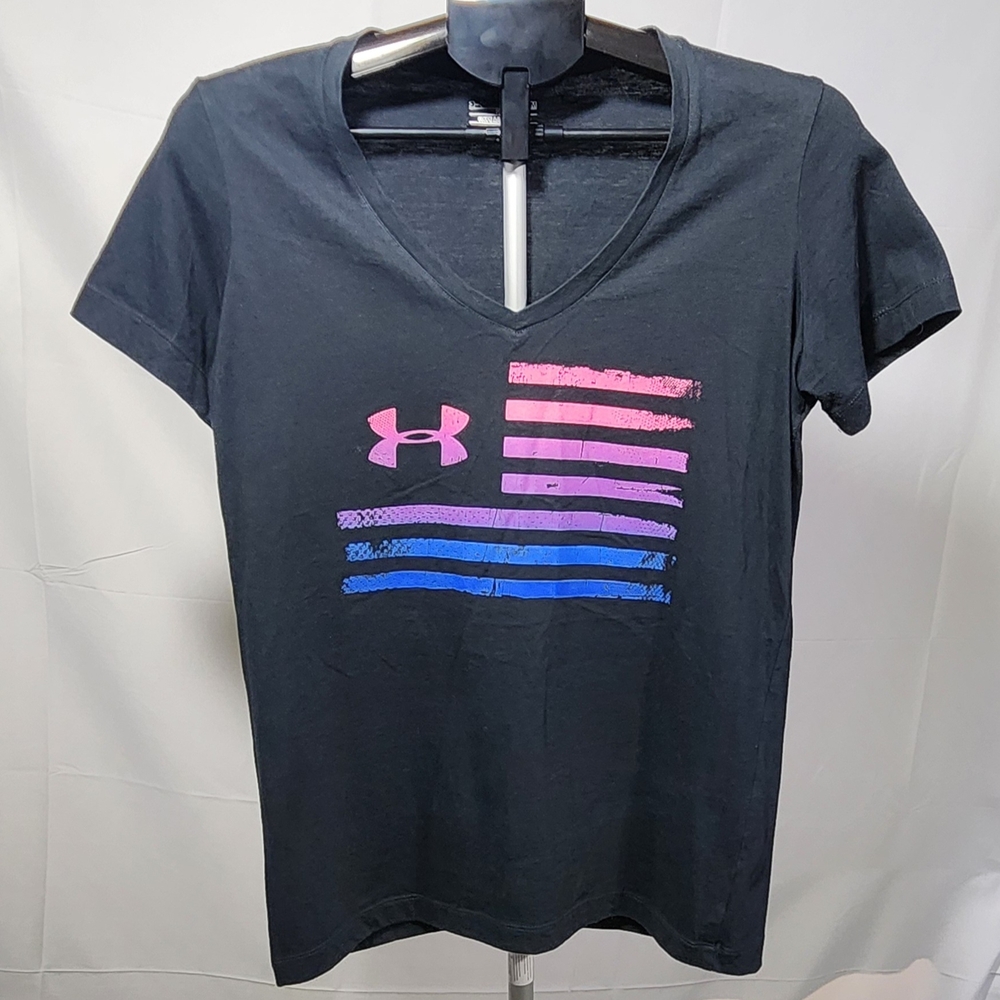 Under Armour Women's Back Short Sleeve T-Shirt-Size M